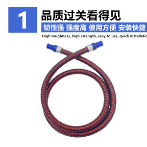 Tuyau de gaz métallique flexible antidéflagrant de 1/2 pouce pour la connexion de cuisinières à gaz naturel et à gaz liquéfié aux bouteilles - Product Image 4
