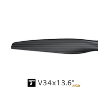 Paire d'hélices T-MOTOR V34x13.6 en fibre de carbone pour VTOL, pour multirotor à charge extrême, UAV, grands moteurs de croisière à aile fixe, 34 pouces