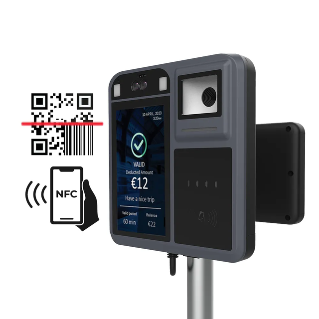 P18-Q AFC Smart Bus Validator 4G NFC Android Ticket Payment Terminal with QR Code Cashless Fare Collection