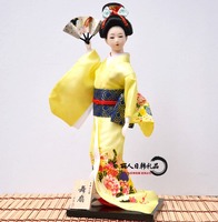 Vente en gros de poupées japonaises Kabuki Geisha Kimono Statue de fille Figurine de collection fantaisie pour la décoration de la maison et du bureau
