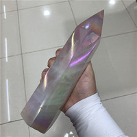 Natürliche Rosenquarz türme Engel Aura Rose Quarz Säule Kristall türme Obelisk Kristall Heils teine