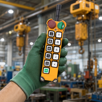 Télécommande sans fil industrielle F24-10D, 10 boutons, double vitesse, 433 MHz, pour grue, palan, équipement de levage