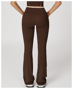 <span class=keywords><strong>Pantaloni</strong></span> da Yoga da <span class=keywords><strong>donna</strong></span> Leggings Flare a vita alta <span class=keywords><strong>pantaloni</strong></span> da allenamento Crossover <span class=keywords><strong>pantaloni</strong></span> da Fitness <span class=keywords><strong>Slim</strong></span> <span class=keywords><strong>Fit</strong></span> - Product Image 2