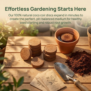 Groente teelt met geperste pure kokosvezel medium, voedingsrijke aardeblokjes en succulententeelt in kokosvezel - Product Image 6