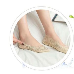 Cuticolor Calcetines de Encaje Invisibles Talla Única Mujer 5 Pares en 1 Antideslizante Estampado Jacquard Nylon Logotipo Personalizado Punto - Product Image 2