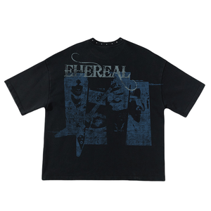 เสื้อยืดผ้าฝ้าย100% โอเวอร์ไซส์สไตล์วินเทจสำหรับผู้ชาย TKAN239 2025ใหม่ - Product Image 2