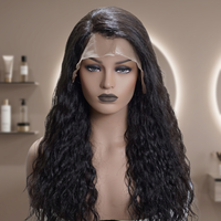 Extension de cheveux humains vierges Remy indiens bruts 100 % non traités, 24 pouces, ondulés naturels, qualité supérieure, couleur naturelle, tissage double machine, perruque