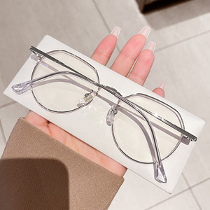 Kính mắt chống ánh sáng xanh đa giác titan siêu nhẹ, gọng kính thời trang kim loại dành cho nam nữ, hỗ trợ độ cận thị - Product Image 4