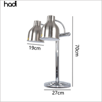 HADI Vente en gros Équipement de restaurant Lampe de table en cuivre antique bon marché Lampes à double chaleur en acier inoxydable 500W pour hôtel
