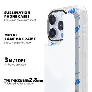 Nouveaux produits de coques de téléphone par sublimation, charge sans fil personnalisée, coques de téléphone vierges en TPU 2D pour iPhone 16 15 14 13 Pro Max - Product Image 2