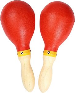 14 Sonajeros De Madera Maracas – Instrumentos Musicales Para Fiestas Y Clases De Música, Patrones Aleatorios