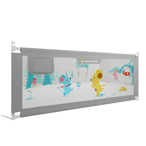 Barandilla <span class=keywords><strong>de</strong></span> Seguridad para <span class=keywords><strong>Cama</strong></span> <span class=keywords><strong>de</strong></span> Bebé, Protección Lateral <span class=keywords><strong>de</strong></span> Acero y Tela Oxford <span class=keywords><strong>de</strong></span> 1.8m para Niños <span class=keywords><strong>de</strong></span> 0 a 3 Años - Product Image 1