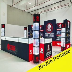 20x20 Twist <strong>Tower</strong> Light Box <strong>Display</strong> Expo Fair Reusable Portable Trade Show Booth Exhibition - Product Image 5