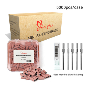 Spedizione gratuita 5000 pezzi/cartone da 3mm set di punte per unghie strumenti per Manicure rosa Mini kit di levigatura per salone di bellezza - Product Image 1