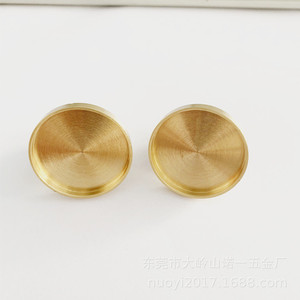 Brass Drawer Handle Round 32x25mm European Style Durable Furniture <b>Knob</b> - Product Image 4