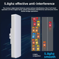 CF-E312A V2 Puente CPE Inalámbrico Duradero de 300Mbps y Largo Alcance de 10Km con Antena de Alta Ganancia de 14dBi y Alimentación PoE para Monitoreo Industrial