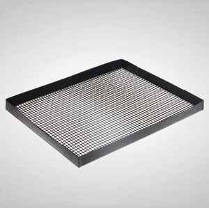 Plateau en maille antiadhésif noir Panier de gril Accessoires de barbecue résistants à la chaleur pour barbecue en plein air Plateau en maille de gril de légumes de viande croustillante - Product Image 3