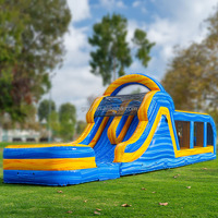 Château gonflable sur le thème de l'été personnalisé, combo château gonflable Castillo Inflable, château gonflable commercial et toboggan