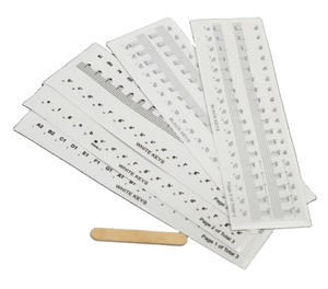 Trasparente Tastiera di Pianoforte Musica Nota Pieno Set di Adesivi - Product Image 1