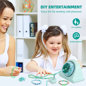 חרוזי חימר חשמלי מסתובב אוטומטי diy spinner עבור צמיד תכשיטים להכנת כלים עם חרוז מטען usb - Product Image 6