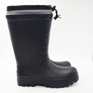 Bottes <span class=keywords><strong>de</strong></span> <span class=keywords><strong>pluie</strong></span> EVA Super Anti-Wearable Draw String Manchette réglable Imperméable Anti-dérapant Acide Résistant aux alcalis Chaussures d'eau d'hiver - Product Image 2