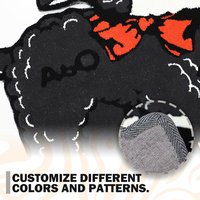 Tapis personnalisé en forme de logo d'anime - Tapis en polyester doux de haute qualité, best-seller, avec dos antidérapant, décoration de sol