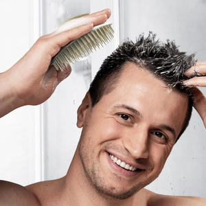 แปรงนวดหนังศีรษะ แปรงแชมพู ทำความสะอาดหนังศีรษะและขัดผิว ใช้เพื่อขจัดรังแค เหมาะสำหรับทั้งชายและหญิง - Product Image 4