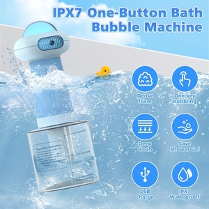 Distributeur Automatique de Savon à Bulles <span class=keywords><strong>Rechargeable</strong></span> pour Chiens, <span class=keywords><strong>Gel</strong></span> <span class=keywords><strong>Douche</strong></span>, Nettoyage, 350ml - Product Image 2