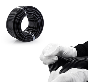 Conduit flexible ondulé en PVC noir de 25 mm AS/NZS 2053 résistant aux UV pour câbles solaires en Australie - Product Image 1