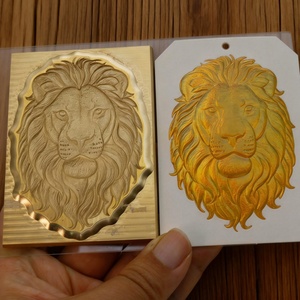 Molde de Grabado en Relieve con Lámina Dorada, Molde de Impresión de Logotipo Personalizado, Grabado Computarizado Cóncavo-Convexo Tridimensional - Product Image 1