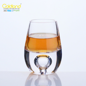 Vaso <span class=keywords><strong>de</strong></span> Whisky/Vodka con Base <span class=keywords><strong>de</strong></span> Burbuja <span class=keywords><strong>de</strong></span> Aire, Estilo Roly-poly, 1oz - Product Image 4
