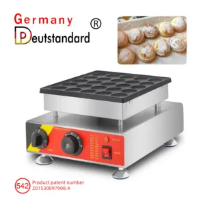 Elettrica poffertjes grill macchina con 25 fori muffins pancake che fa la macchina