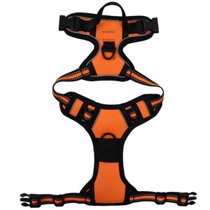 Ensemble de harnais de poitrine pour chien en nylon écologique, robuste, réglable, respirant et réfléchissant, en gros et en stock, de haute qualité - Product Image 2