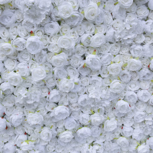 Offre Spéciale 3D blanc Rose Floral fleur artificielle mur <span class=keywords><strong>fond</strong></span> hortensia mariage décoration rouleau fleur mur saint valentin - Product Image 5