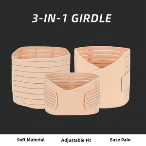 Recortador adelgazante de cintura 3 en 1 después de la cirugía, carpeta Abdominal, nailon Spandex para alivio lumbar pélvico, <span class=keywords><strong>faja</strong></span> de recuperación de cesárea - Product Image 3