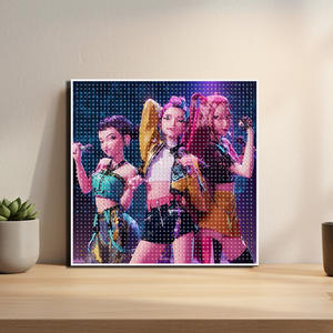 <span class=keywords><strong>Pintura</strong></span> de Diamantes con Marco de Grupo de Chicas Brujas, Superventas Transfronterizas, Juguete de Diamantes de Imitación DIY Hecho a Mano - Product Image 3