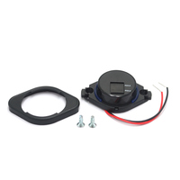 Chargeur rapide 12/24 V 2 PD 3.0 Type C, prise de charge USB à montage en surface avec couvercle automatique à ressort