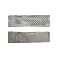 Coussin chauffant pour le cou en tissu doux et tendance, avec perles d'argile et graines de lin, pour thérapie par la chaleur (compatible micro-ondes)