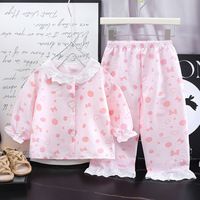Ensemble de vêtements d'intérieur pour filles, confortable, en fibre de polyester respirante, ample, fin, imprimé, avec dentelle, pantalon court, deux pièces
