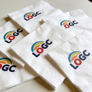 Serviettes en papier Airlaid personnalisées colorées, serviettes en lin, serviettes en tissu uni pour cocktails, déjeuner, dîner, avec logo, 25, 30, 40 cm - Product Image 6