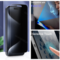 Protector de Pantalla de Privacidad para iPhone 15 16 17, Anti-Espía, Anti-Rayones, Material PET, Película Protectora de 360 Grados