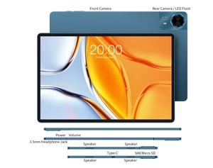 2024 Teclast <span class=keywords><strong>T70</strong></span> 14 Pouces 8 Go+256 Go Helio G99 Octa Core Android 15 Tablette <span class=keywords><strong>PC</strong></span> 10000 mAh 4G LTE Divertissement Étude - Product Image 5