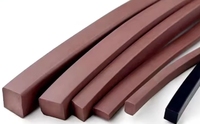 Bande de caoutchouc carrée FKM 4*20mm de haute qualité, personnalisée, service de découpe en stock pour l'industrie chimique, marque QQR, CN/HEB