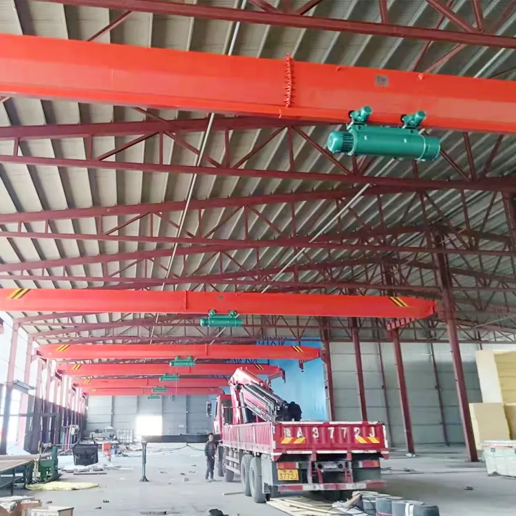 2024 professional 5 ton movable 3 ton electric hoist overhead bridge crane for sale