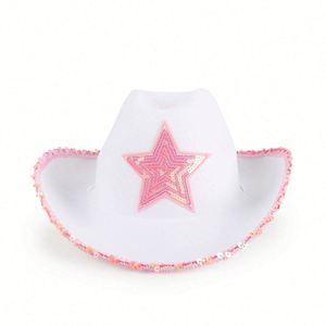 Sombreros de Vaquero Estilo Occidental con Lentejuelas Brillantes al por Mayor para Viajes, 4 Estaciones, Unisex - Product Image 4