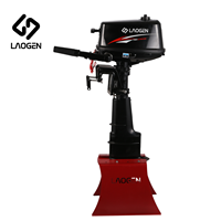 Moteur hors-bord Laogen, nouveau, essence, 2 temps, refroidi par eau, 5 CV, pour petit bateau, compatible avec le modèle Tohatsu M5B