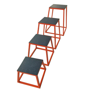 Juego de caja pliométrica de acero de calidad para Fitness, ejercicios de salto pliométrico para gimnasio en casa cubiertos con goma antideslizante - Product Image 3