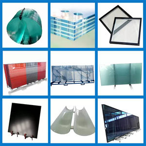 ผนังกระจกรูปตัวยูมีลวดลายแบบกำหนดเอง,กระจกนิรภัยโค้งสำหรับกำแพงกั้นห้อง - Product Image 5