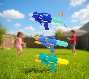 Pistola de agua de 45 cm, juguete de plástico para diversión al aire libre en verano, color aleatorio, unisex - Product Image 2