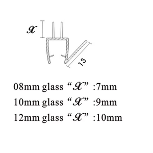 Tiras de Sellado para Puertas de Ducha de Vidrio para Baño, Material de PVC Transparente, Impermeable, Ecológico, Corte por Extrusión - Product Image 3